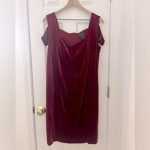 Red Velvet Cocktail Dress Size 16W